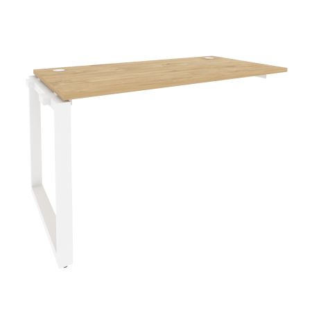 Наборный элемент рабочей станции на О-образном м/к Onix O.MO-1.NRS-3.7 1380x720x750 (Тиквуд Светлый/Белый Металл)