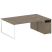 Рабочая станция Metal System Style БО.РС-СТП-2.5 2212x1475x750 (Дуб Наварра/Серый металл)