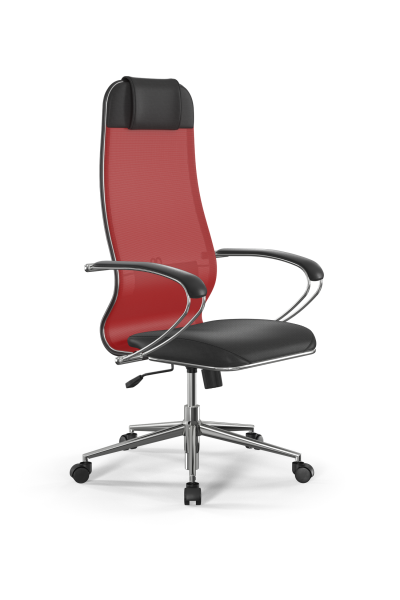 Кресло для руководителя Метта Sit 10 B1-115K - T+Extra /Um00/Wm12/K1cL(M09.B23.G18.W01) (Красный | Черный)