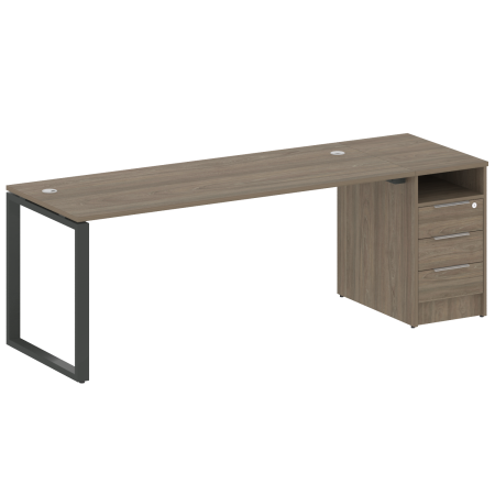 Рабочая станция Metal System Style БО.РС-СТП-1.5 2212x720x750 (Вяз/Антрацит металл)