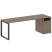 Рабочая станция Metal System Style БО.РС-СТП-1.5 2212x720x750 (Дуб Наварра/Серый металл)
