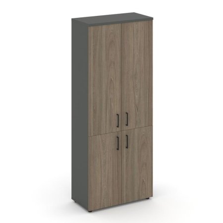 Шкаф высокий широкий SN.STS.E-104 (796х400х1982) (Антрацит/Вяз Благородный)