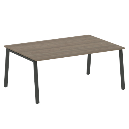 Стол для переговоров (1 столешница) на А-образном м/к Metal System Style БА.ПРГ-1.5 1800x1235x750 (Вяз/Антрацит металл)