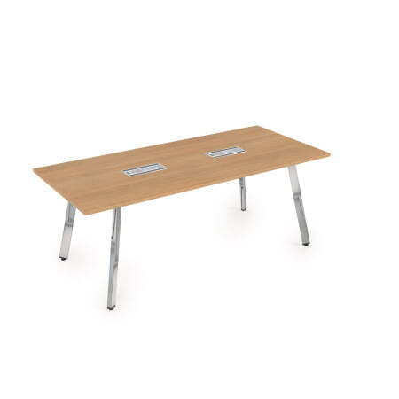 10СП.096 Стол переговорный (2000x900x750) (RomanoМеталл глянец)