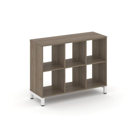 Каркас стеллажа 2 яруса SN.KS-230 (1121х400х881) (Вяз Благородный/Металл Белый)