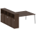 Рабочая станция с шкафом-купе на А-образном м/к Metal System Style БА.РС-СШК-4.5 Т 2210x2332x1098 (Дуб наварра/Серый металл)