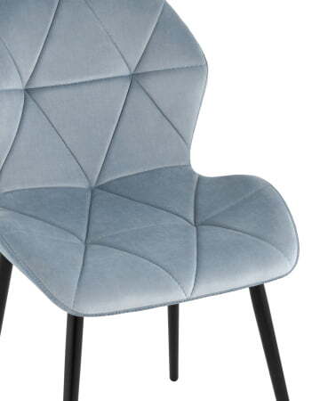Стул Эдвин велюр пыльно-голубой (Стул кухонный Эдвин пыльно-голубой)