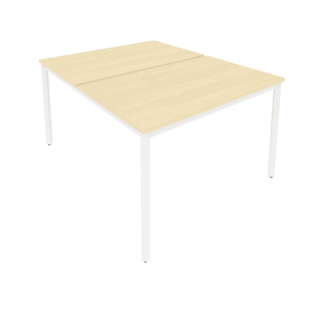 Рабочая станция на металлокаркасе Slim С.СП-4.3 1180x1475x750 (Клен/Белый металл)