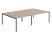Стол для переговоров NT 320х144 вяз натуральный/антрацит (Коричневый/Антрацит)