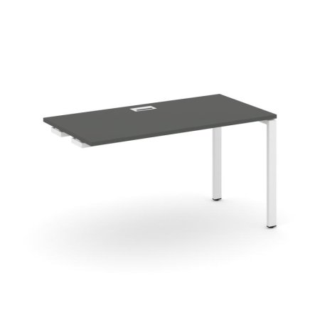 Стол-приставка к опорным элементам SN-6P.OPRS-013 (1380х700х750) (Антрацит/Металл Белый)