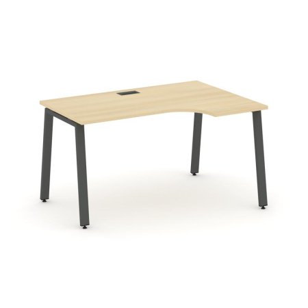 Стол рабочий эргономичный SN-6A.SPA-001(R) (1380х600/980х750) (Акация Лорка/Металл Антрацит)