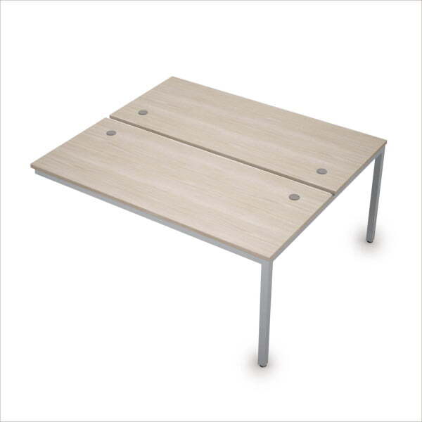 6МБК.274 Сдвоенные бенч-системы, конечный модуль (1600x1435x750) (Шамони светлый/Алюминий матовый)