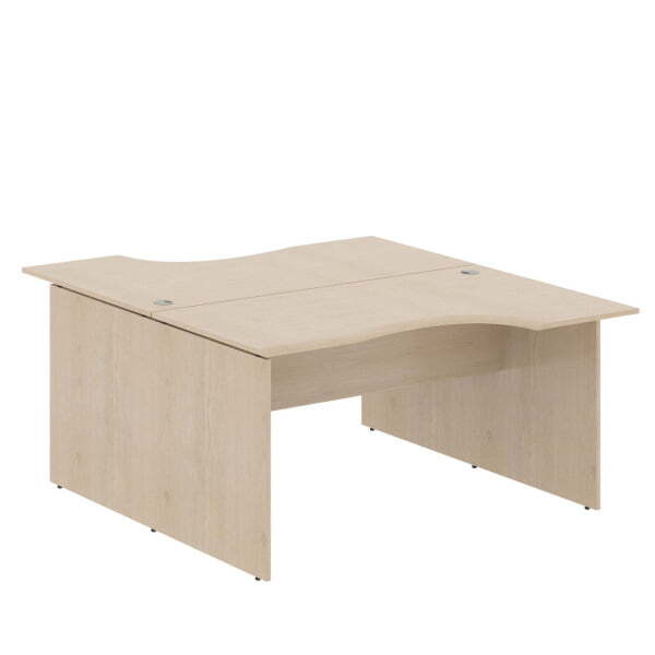 Рабочая станция из 2-х столов Wave W2CET 149.1 1400x1806x750 (Бук тиара)