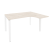 Стол эргономичный правый на П-образном м/к Onix O.MP-SA-3R 1380x1180x750 (Тиквуд Темный/Белый Металл)