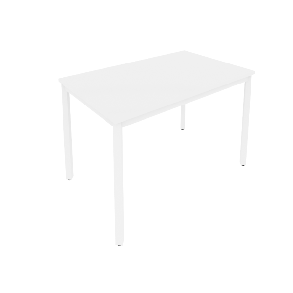 Стол письменный на металлокаркасе Slim С.СП-4 1180x720x750 (Белый/Белый металл)