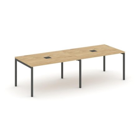 Стол переговорный SN-4P.SPRG-014 (3160х980х750) (Тиквуд Светлый/Металл Антрацит)