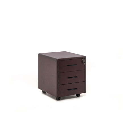 FORTE Тумба подкатная 3 ящика (Палисандр)