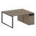 Рабочая станция Metal System Style БО.РС-СТП-2.2 1612x1475x750 (Дуб Наварра/Серый металл)