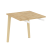 Брифинг-приставка на деревянных опорах Onix Wood Direct OW.BR-7 780x720x750 (Тиквуд Темный/Дуб Светлый)