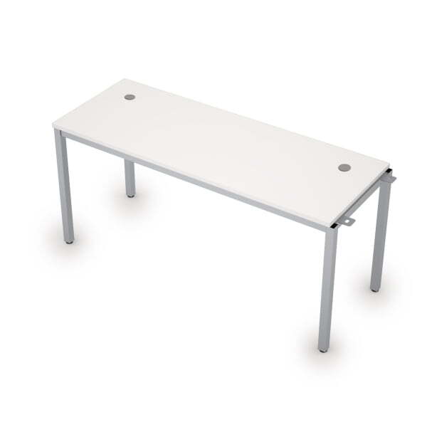 6МБН.164 Линейные бенч-системы, начальный модуль (1600x600x750) (Белый/Алюминий матовый)