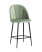 Стул полубарный Логан велюр фисташковый (Стул полубарный Логан фисташковый)