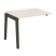 Наборный элемент рабочей станции на деревянных опорах Onix Wood OW.1.NRS-1.8 980x800x750 (Тиквуд Светлый/Дуб Темный)