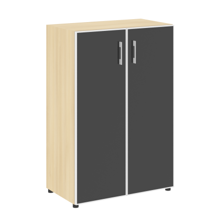 Шкаф для документов со стеклом черным LT.ST-2.4 R Black (Акация Лорка)