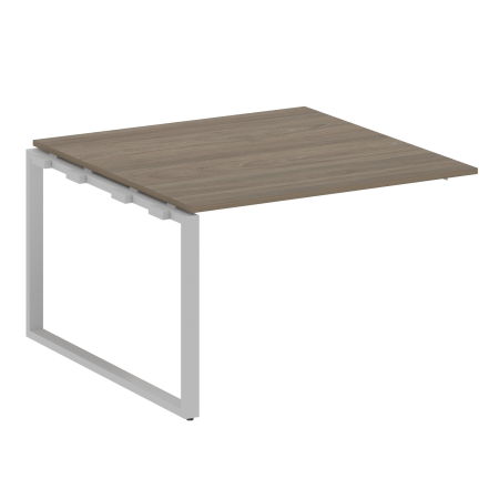 Проходной наборный элемент переговорного стола Metal System Style БО.ППРГ-2 1200x1235x750 (Вяз/Серый металл)