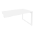 Стол-приставка на О-образном м/к к опорным элементам Onix O.MO-SPR-3.8 1380x800x750 (Тиквуд Светлый/Белый Металл)