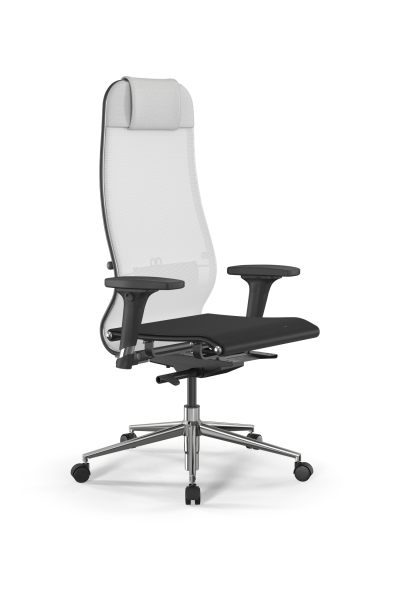 Кресло для руководителя Метта SynchroSit 10 B1-104D - T /Um00/Nb00/D02P(M23.B23.G18.W02) (Белый)