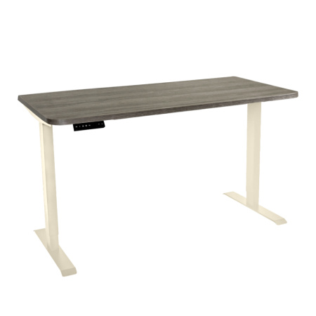 Стол c электроприводом LA-T33-2AR2 (1400x600x700-1200) (Черный | Слоновая кость)