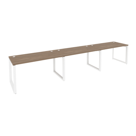 Рабочая станция на О-образном м/к Onix O.MO-RS-3.3.7 4140x720x750 (Дуб Аризона/Белый Металл)