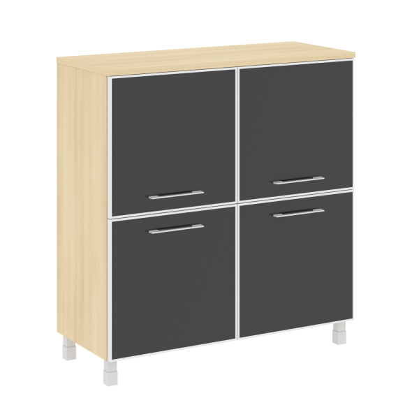 Стеллаж квадратный LT.SD1.2R 1094x450x1168 Black (Акация Лорка)