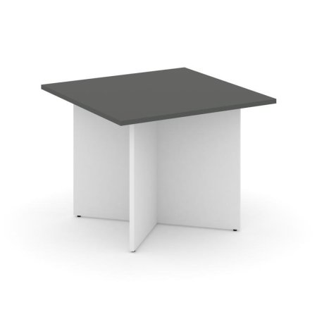 Стол переговорный квадратный SN-D.SPRG-003 (980х980х750) (Антрацит/Белый)