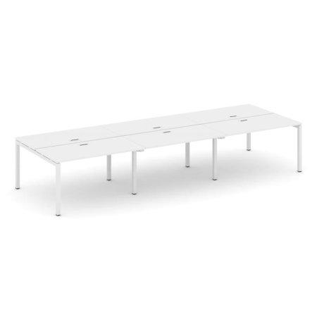 Рабочая станция 2-х сторонняя SN-5P.DRS-072 (3540х1432х750) (Белый/Металл Белый)