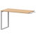 Бриф-приставка на металлокаркасе Арго-М АМ.О-120.60 1200x600x760 (Темный шимо/Белый)