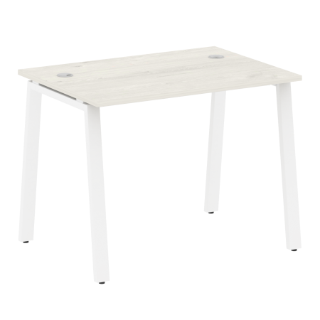 Стол письменный Metal System Style БА.СП-1 1000x720x750 (Дуб Наварра/Белый металл)