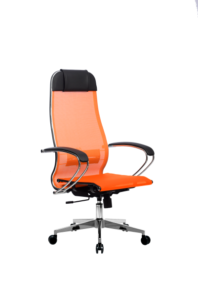 Кресло для руководителя Метта МЕТТА-4(MPRU)/подл.131/осн.004 (Оранжевый)