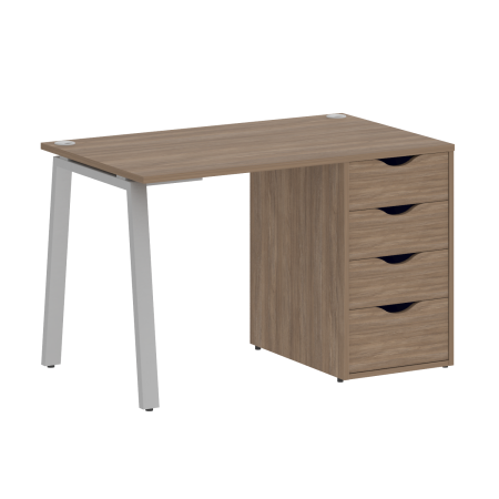 Стол письменный VR.SP-3-118.4.A 1180x720x750 (Дуб Аризона/Серый Металл)
