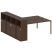 Рабочая станция с опорным шкафом-купе Metal System Style БП.РС-СШК-4.5 2210x2332x1098 (Дуб Наварра/Серый металл)