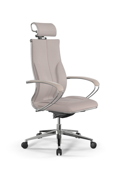 Кресло для руководителя Метта Samurai B2-11K - Infinity /Kc06/Wm06/K2cL/H2cL-3D(M26.B32.G25.W03) (Светло-бежевый)