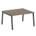 Стол для переговоров (1 столешница) на А-образном м/к Metal System Style БА.ПРГ-1.3 1400x1235x750 (Дуб наварра/Серый металл)
