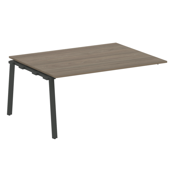 Проходной элемент стола для переговоров на А-образном м/к Metal System Style БА.ППРГ-4 1600x1235x750 (Вяз/Антрацит металл)