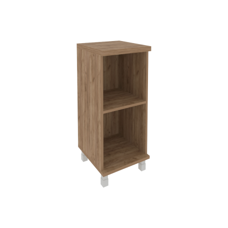 Стеллаж узкий низкий First KSU-3 400x430x960 (Дуб Табак)