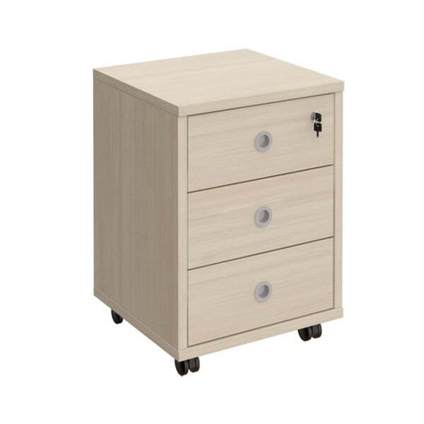 Тумба выкатная, 3 ящика с центральным замком Борн B 201 480x450x660 (Дуб шамони)