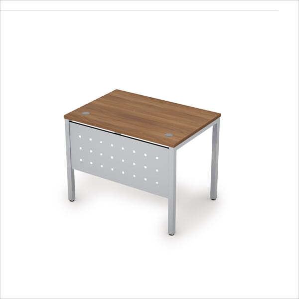 6МК.007 Стол рабочий (1000x700x750) (Шамони темный/Алюминий матовый)