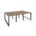Рабочая станция на О-образном м/к Onix O.MO-D.RS-6.0.7 2340x1475x750 (Тиквуд Темный/Белый Металл)
