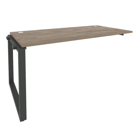 Наборный элемент рабочей станции на О-образном м/к Onix O.MO-1.NRS-4.8 1580x800x750 (Тиквуд Темный/Черный металл)