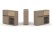 Тумба двойная + низкая надставка ES.NB.2N-13 (1500х410х1135) (Латте/Тиквуд Светлый)
