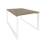 Рабочая станция на О-образном м/к Onix O.MO-D.RS-2.1.7 980x1475x750 (Тиквуд Темный/Белый Металл)